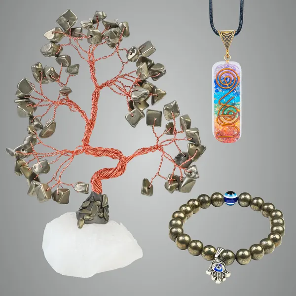 Gold_Pyrite_Quartz_Tree,_7_Chakra_Pendant_&_Pyrite_Bracelet_For_Genuine_Healing_Crystal_Set_For_Protection,_Positive_Energy_&_Chakra_Balance,_Housewarming_Gifts_For_Gift_For_Women