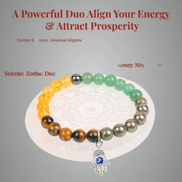 Multicolor_Money_Magnet_Bracelet_With_Selenite_Zodiac_Disc