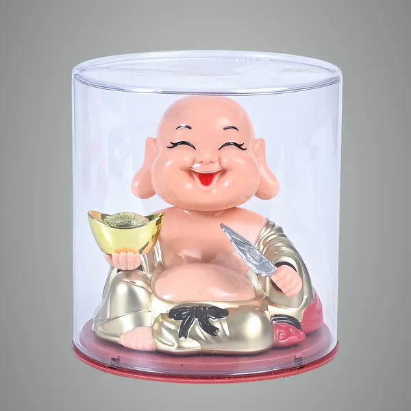 Gold_Solar_Laughing_Buddha_Statue_For_Moving_Head_With_Waving_Fan_&_Ingot_For_Home_&_Car