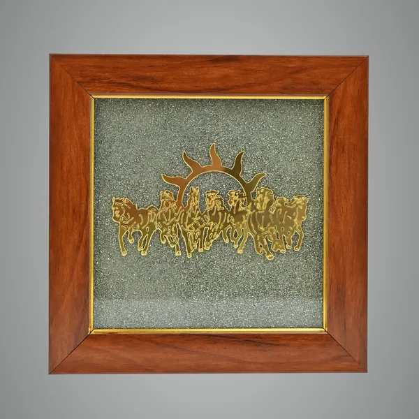 Gold_Seven_Horses_Pyrite_Frame_For_Prosperity,_Luck_&_Positive_Energy_Decor