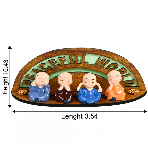 Multicolor_Baby_Monk_Showpieces_For_Set_Of_4_Cartoon_Buddha_Figurines_For_Home_&_Car_Decor