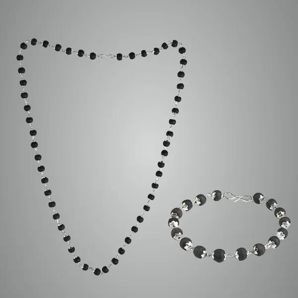 Black_Karungali_54_Beads_Mala_&_Bracelet_For_Ebony_Wood_Jap_Mala_Set_For_Meditation_&_Accessories