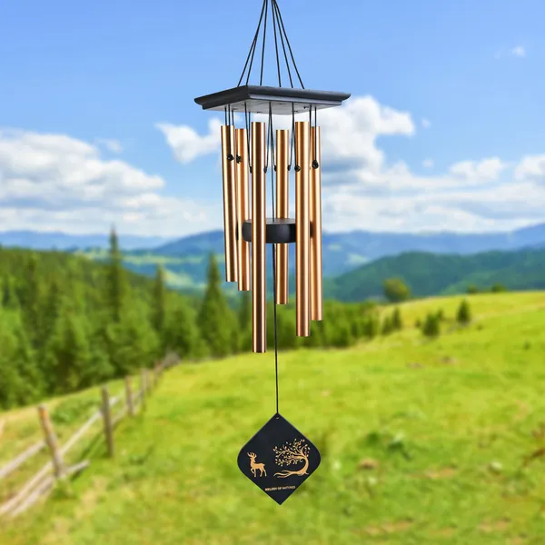 Gold_21-Inch_Metal_Wind_Chimes_With_Deer_Pendant_For_Elegant_Golden_Tubes_For_Home_&_Office_Decor
