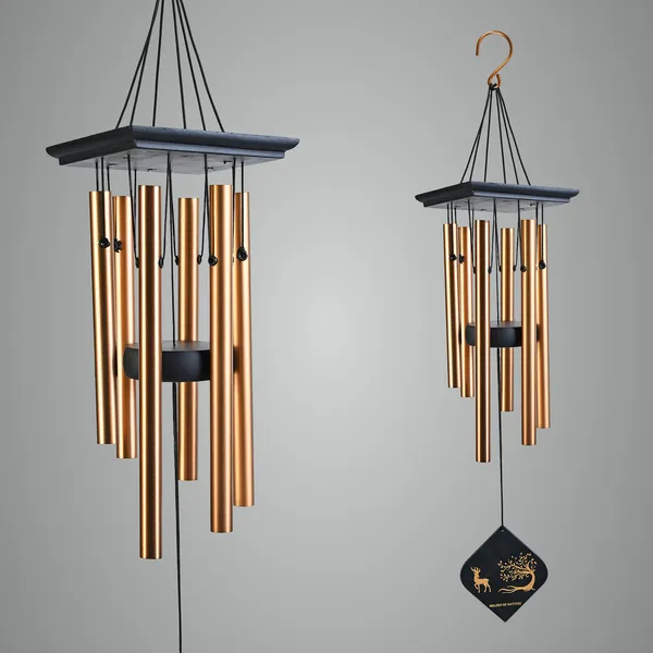 Gold_21-Inch_Metal_Wind_Chimes_With_Deer_Pendant_For_Elegant_Golden_Tubes_For_Home_&_Office_Decor
