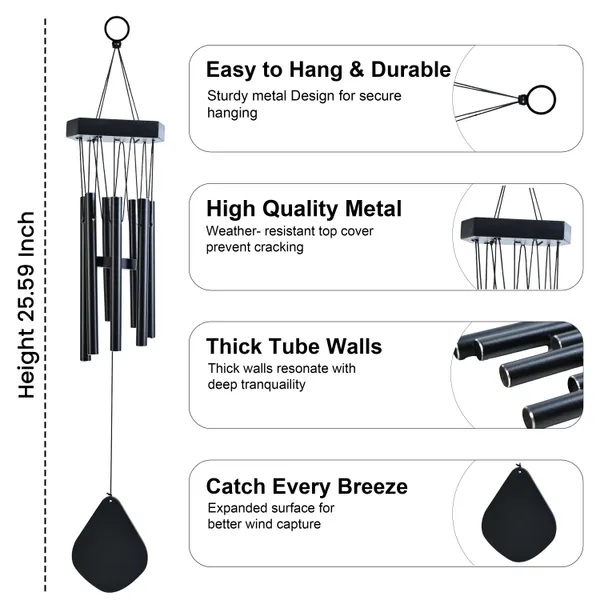 Black_25-Inch_Black_Metal_Wind_Chimes_For_Stylish_Balcony_&_Garden_Hanging_Decoration_For_Positive_Energy