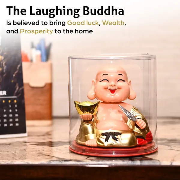 Gold_Solar_Laughing_Buddha_Statue_For_Moving_Head_With_Waving_Fan_&_Ingot_For_Home_&_Car