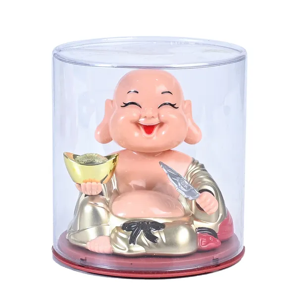 Gold_Solar_Laughing_Buddha_Statue_For_Moving_Head_With_Waving_Fan_&_Ingot_For_Home_&_Car