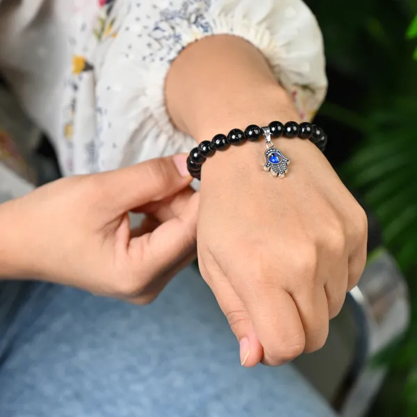 Black_Black_Tourmaline_Bracelet_For_Protection,_Energy_Balance_&_Stress_Relief_Crystal_Jewelry