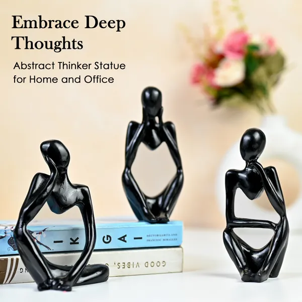 Black_Black_Thinker_Statues_For_Set_Of_3_Modern_Abstract_Office_&_Home_Sculptures