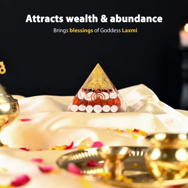 Multicolor_Laxmi_Pyramid_With_Gomati_Chakra_75Mm_For_Home_Harmony,_Meditation_Aid,_Wealth_Attraction