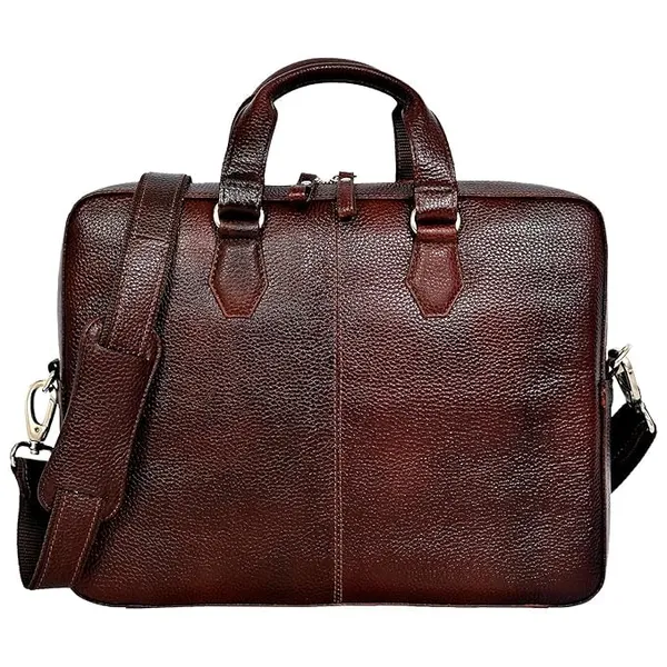 Dark_Brown_Laptop_Bags_MacBook_Holders_Genuine_Leather_Office_Bag_For_Men_Professional_Leather_Bag_With_Adjustable_Straps_And_Multiple_Compartments