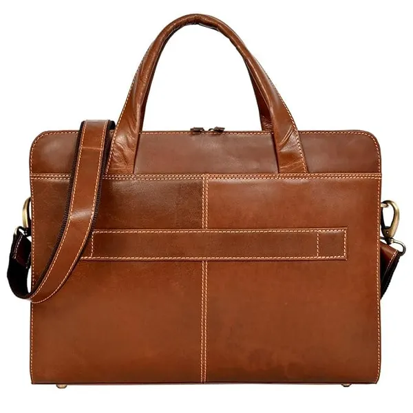 Brown_Genuine_Leather_Laptop_Bags_Office_Bag_For_Men_Messenger_Bag_Professional_Leather_Bag_For_Men_-_Adjustable_Straps_And_Multiple_Compartments