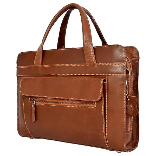 Brown_Genuine_Leather_Laptop_Bags_Office_Bag_For_Men_Messenger_Bag_Professional_Leather_Bag_For_Men_-_Adjustable_Straps_And_Multiple_Compartments