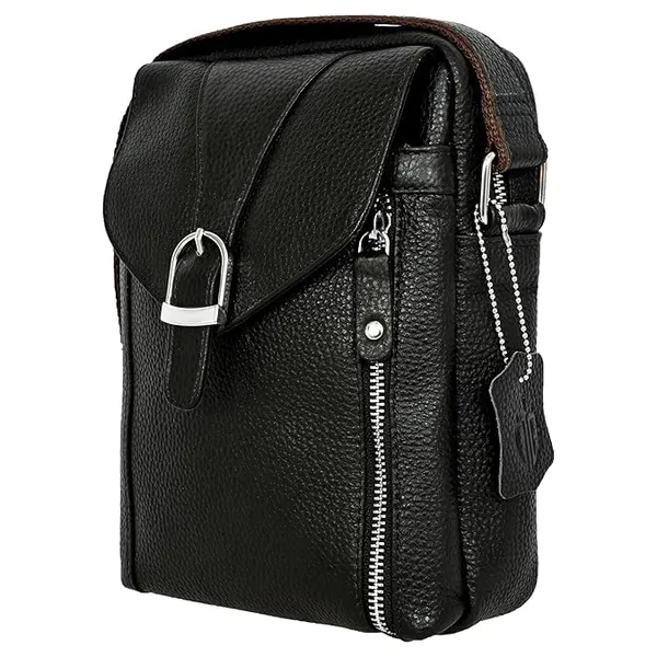 Black_Leather_Mobile_Waist_Bag_For_Men_With_Magnetic_Cover_Belt