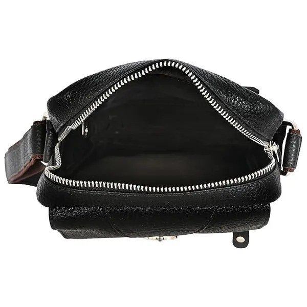 Black_Leather_Mobile_Waist_Bag_For_Men_With_Magnetic_Cover_Belt