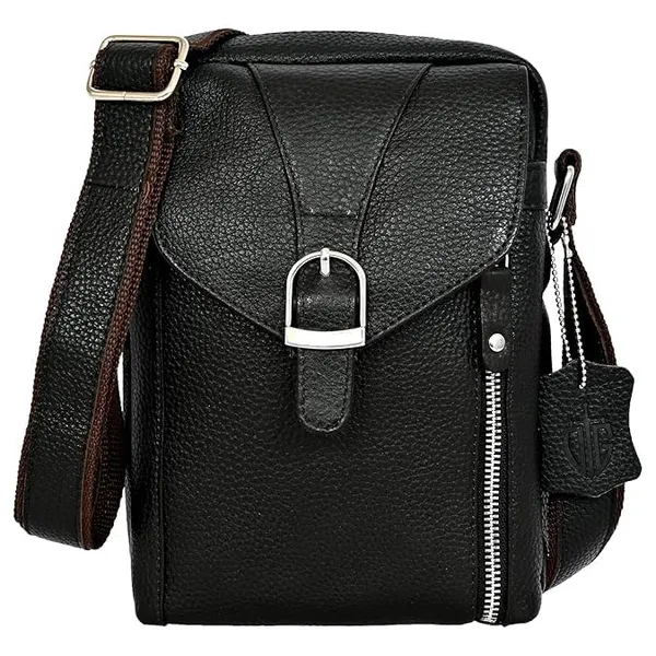 Black_Leather_Mobile_Waist_Bag_For_Men_With_Magnetic_Cover_Belt