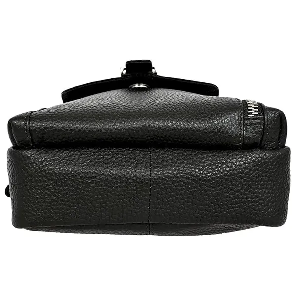 Black_Leather_Mobile_Waist_Bag_For_Men_With_Magnetic_Cover_Belt
