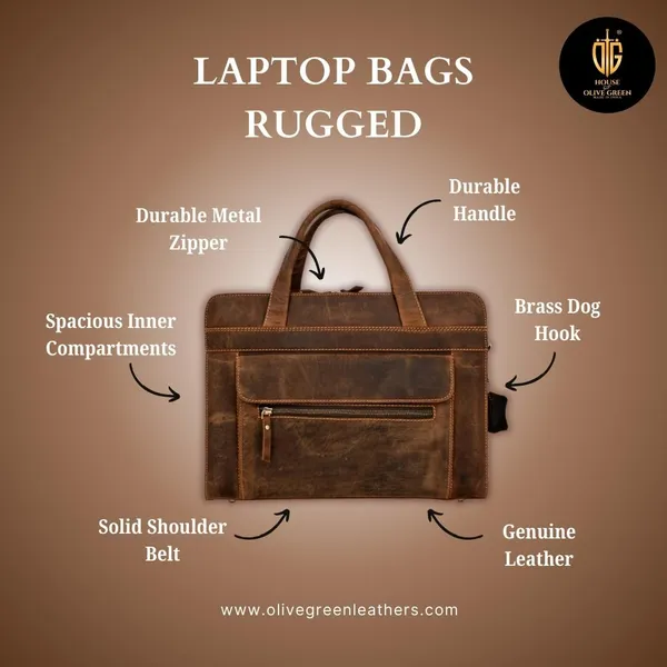 Brown_Genuine_Leather_Laptop_Bags_Office_Bag_For_Men_Messenger_Bag_Professional_Leather_Bag_For_Men_-_Adjustable_Straps_And_Multiple_Compartments