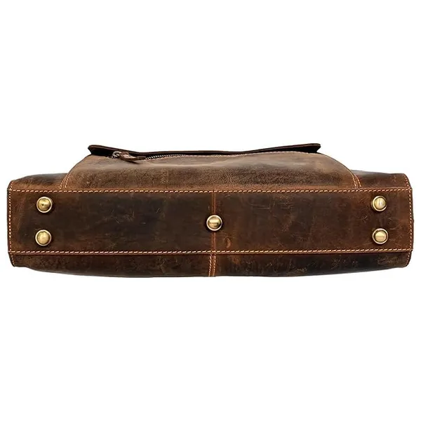 Brown_Genuine_Leather_Laptop_Bags_Office_Bag_For_Men_Messenger_Bag_Professional_Leather_Bag_For_Men_-_Adjustable_Straps_And_Multiple_Compartments