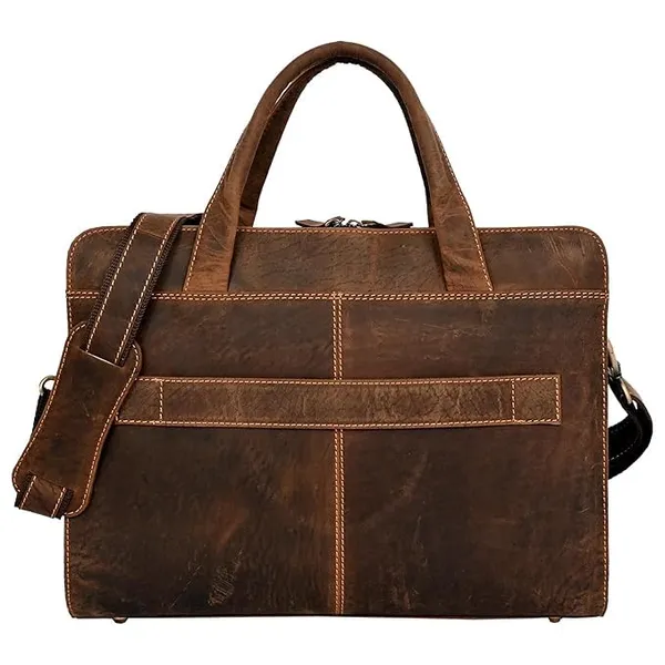 Brown_Genuine_Leather_Laptop_Bags_Office_Bag_For_Men_Messenger_Bag_Professional_Leather_Bag_For_Men_-_Adjustable_Straps_And_Multiple_Compartments