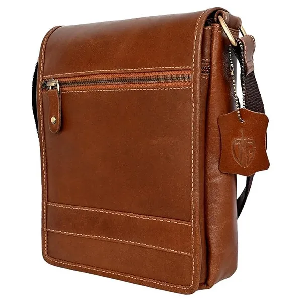 Brown_Men's_And_Women's_Genuine_Leather_Messenger/Crossbody/Sling_Bag_Mobile_Holster_For_Travel_Outdoor_Camping_Hiking_Bag
