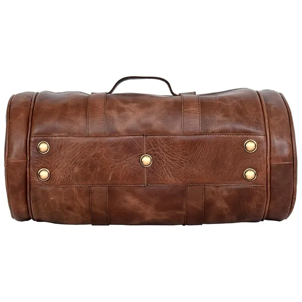 Dark_Brown_Duffle_Bag_For_Travel_Genuine_Leather_Water-Resistant_-Ideal_Cabin_Bag_For_Flight_-Men_And_Women's_Weekender_Travel_Bag_For_Luggage_Color_-_Brown
