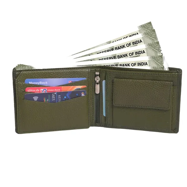 Olive_Green_Genuine_Leather_Wallet_For_Men