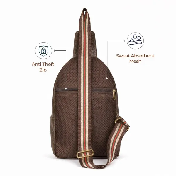 Leather_Chest_Bag_with_Adjustable_Strap,_Compact_Crossbody_Backpack_for_Daily_Use,_Plain_&_Croc_Texture_Options