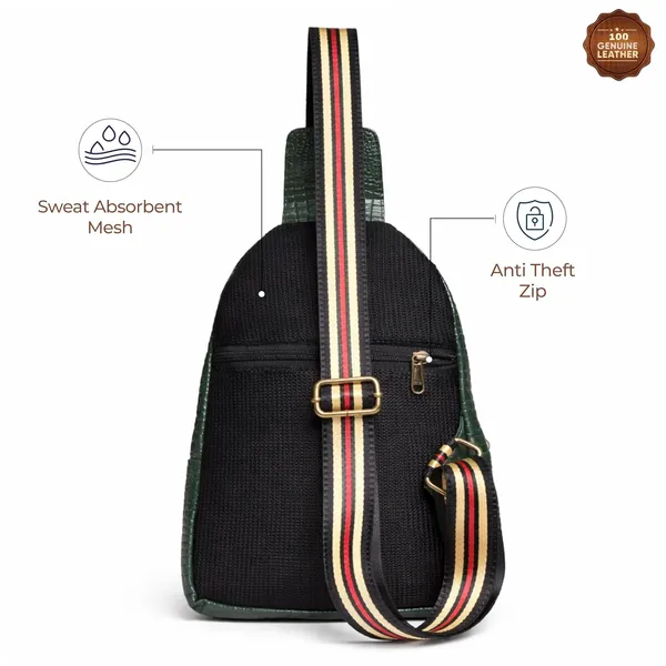 Leather_Chest_Bag_with_Adjustable_Strap,_Compact_Crossbody_Backpack_for_Daily_Use,_Plain_&_Croc_Texture_Options