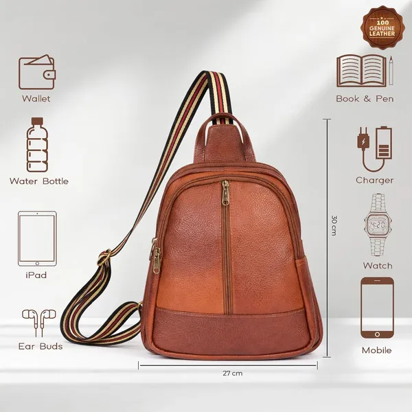 Leather_Chest_Bag_with_Adjustable_Strap,_Compact_Crossbody_Backpack_for_Daily_Use,_Plain_&_Croc_Texture_Options