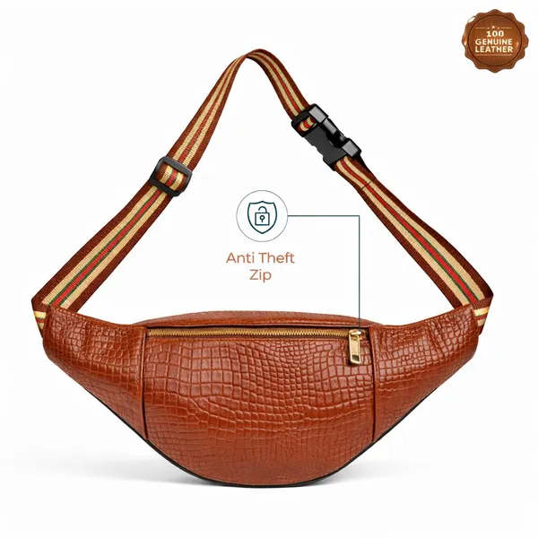 Tan_Leather_Waist_Bag_|_Adjustable_Belt_Bag_with_Multiple_Zip_Pockets