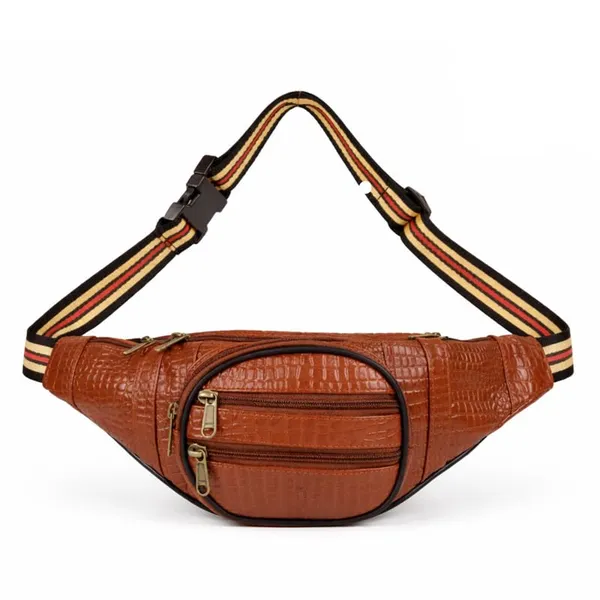 Tan_Leather_Waist_Bag_|_Adjustable_Belt_Bag_with_Multiple_Zip_Pockets