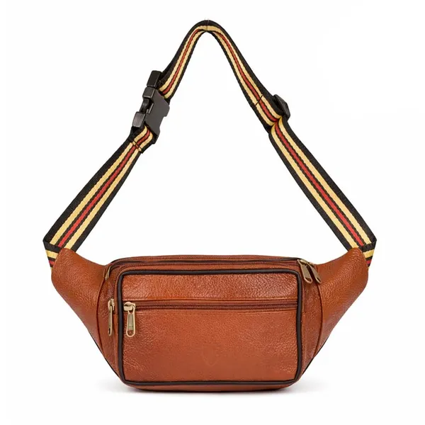 Tan_Leather_Waist_Bag_|_Adjustable_Belt_Bag_with_Multiple_Zip_Pockets