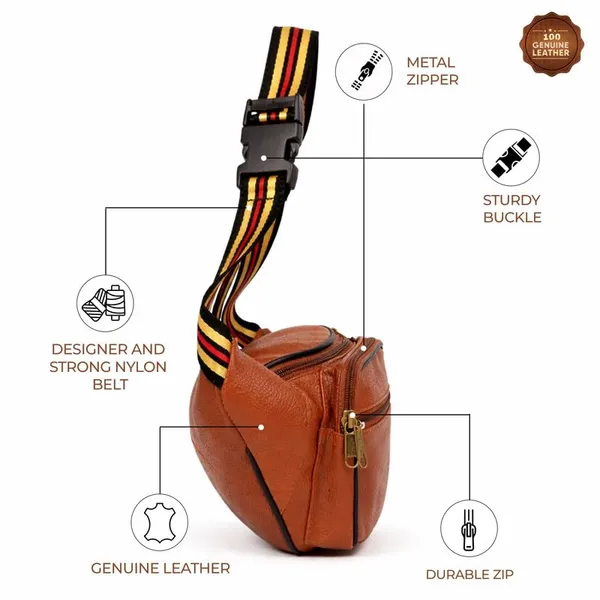 Tan_Leather_Waist_Bag_|_Adjustable_Belt_Bag_with_Multiple_Zip_Pockets