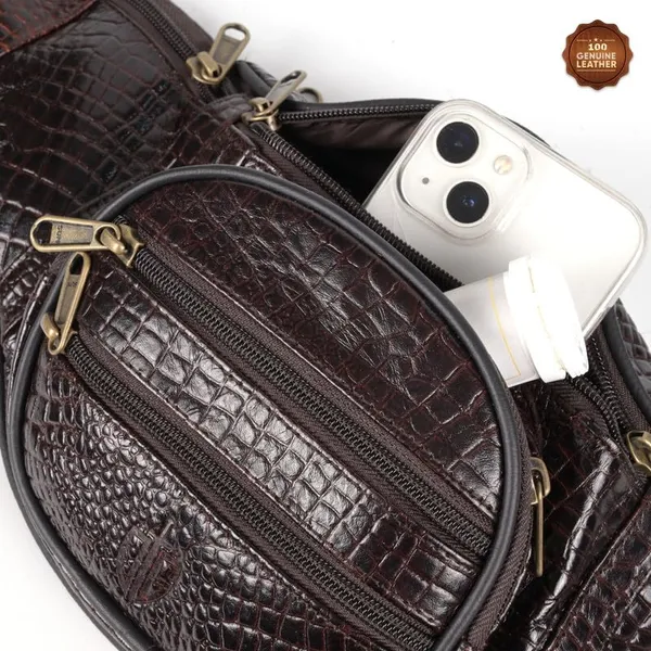 Brown_Leather_Waist_Bag_|_Adjustable_Belt_Bag_with_Multiple_Zip_Pockets