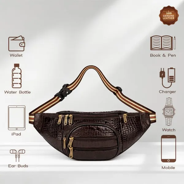 Brown_Leather_Waist_Bag_|_Adjustable_Belt_Bag_with_Multiple_Zip_Pockets