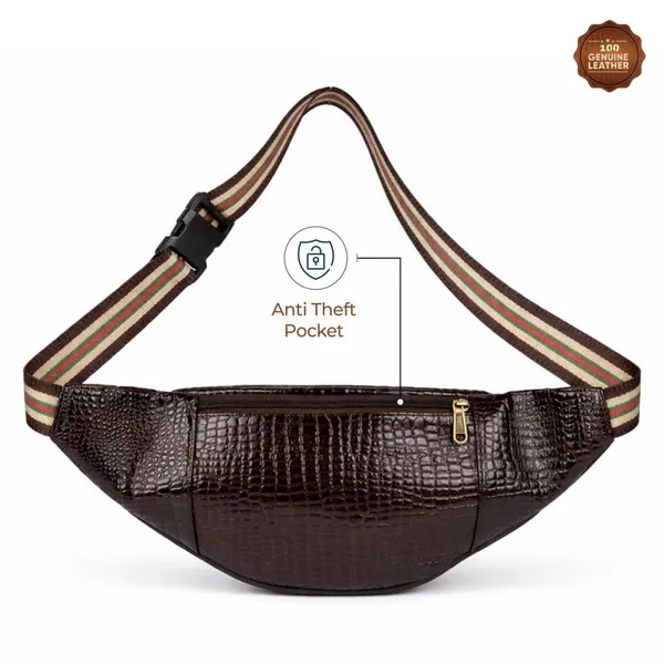 Brown_Leather_Waist_Bag_|_Adjustable_Belt_Bag_with_Multiple_Zip_Pockets