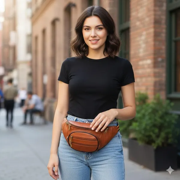 Brown_Leather_Waist_Bag_|_Adjustable_Belt_Bag_with_Multiple_Zip_Pockets