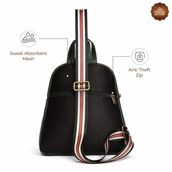 Leather_Chest_Bag_with_Adjustable_Strap,_Compact_Crossbody_Backpack_for_Daily_Use,_Plain_&_Croc_Texture_Options