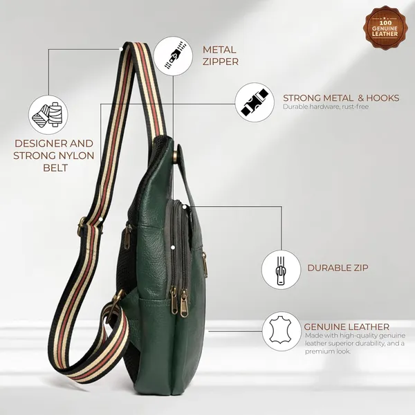 Leather_Chest_Bag_with_Adjustable_Strap,_Compact_Crossbody_Backpack_for_Daily_Use,_Plain_&_Croc_Texture_Options