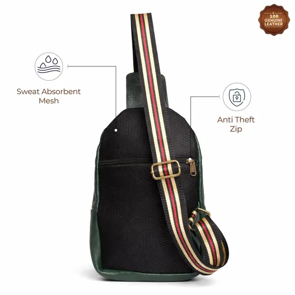 Leather_Chest_Bag_with_Adjustable_Strap,_Compact_Crossbody_Backpack_for_Daily_Use,_Plain_&_Croc_Texture_Options