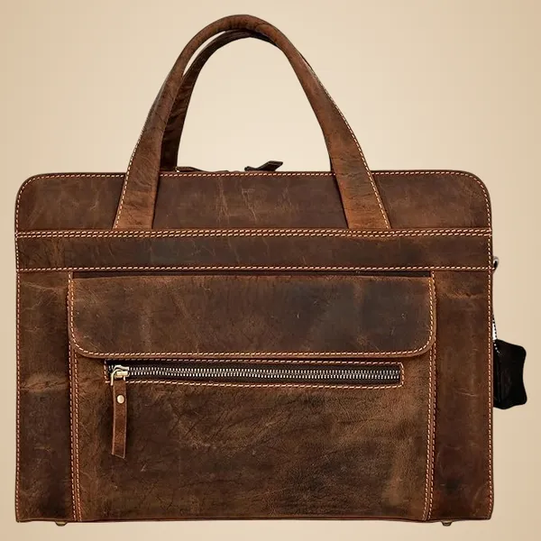 Brown_Genuine_Leather_Laptop_Bags_Office_Bag_For_Men_Messenger_Bag_Professional_Leather_Bag_For_Men_-_Adjustable_Straps_And_Multiple_Compartments