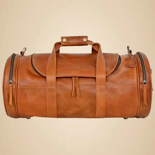 Tan_Duffle_Bag_For_Gym_Men_|_Pure_Leather_Material_Tan_Textured_Stylish_And_Spacious_Weekender_Cabin_Duffle_Travel_Bag_For_Luggage