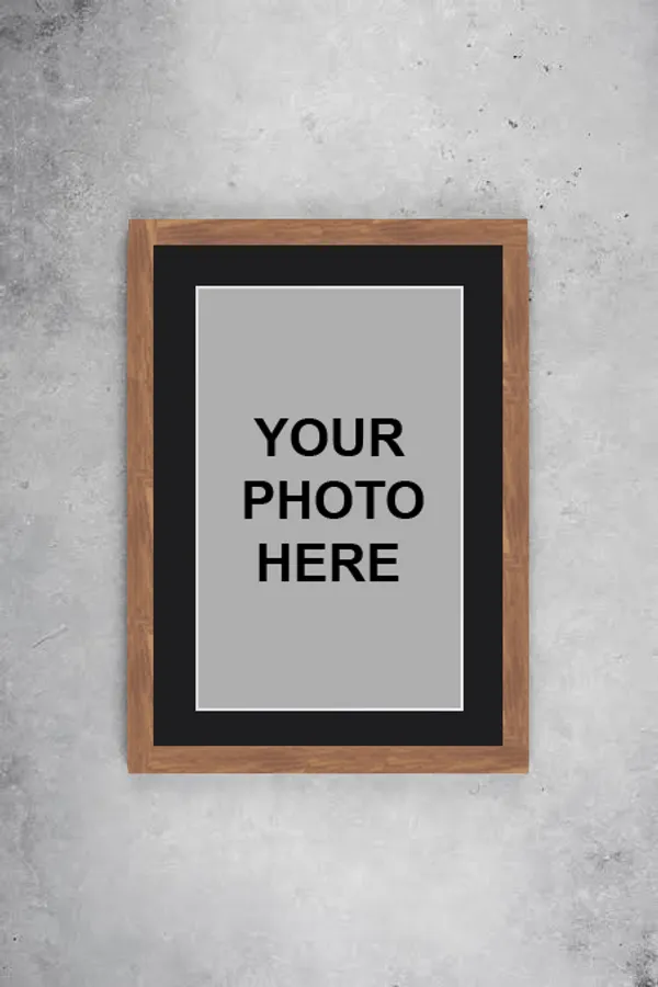 Classic_Teak_Premium__Brown_Photo_Frame_With_Black_Mount