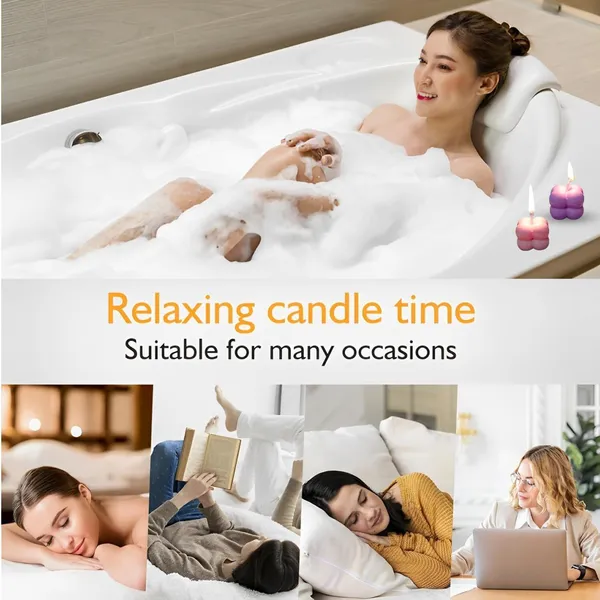 Multicolor_Soy_Wax_Floral_Bubble_Candle_(Set_Of_4)