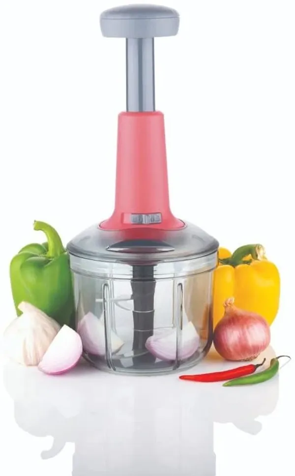 Red_Plastic_&_Steel_Blade_Vegetable_&_Fruit_Push_Chopper