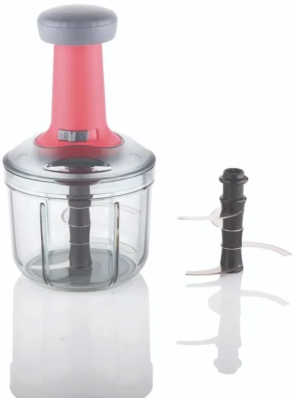 Red_Plastic_&_Steel_Blade_Vegetable_&_Fruit_Push_Chopper