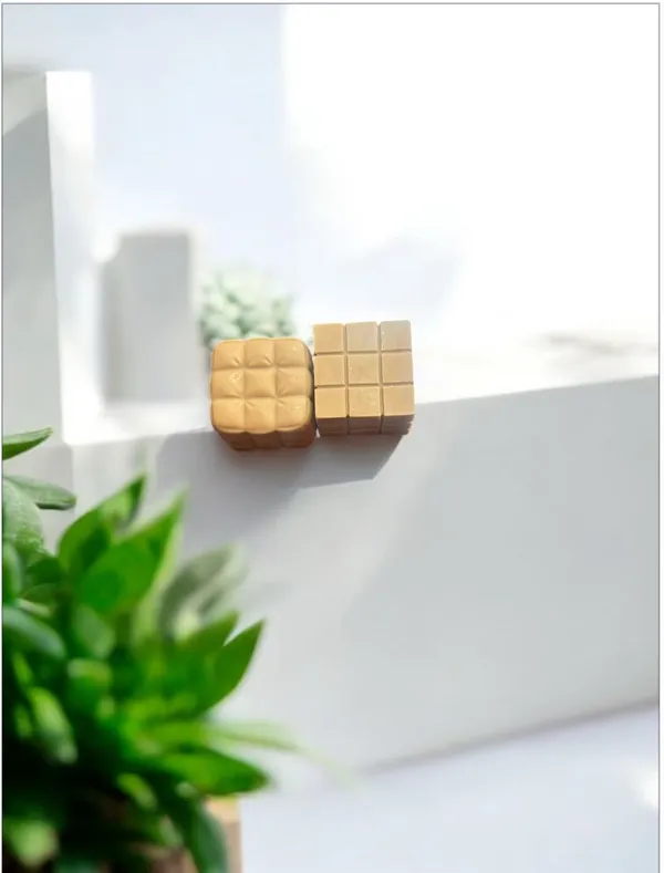 Brown_Soy_Wax_Floral_Bubble_Candle_(Set_Of_4)