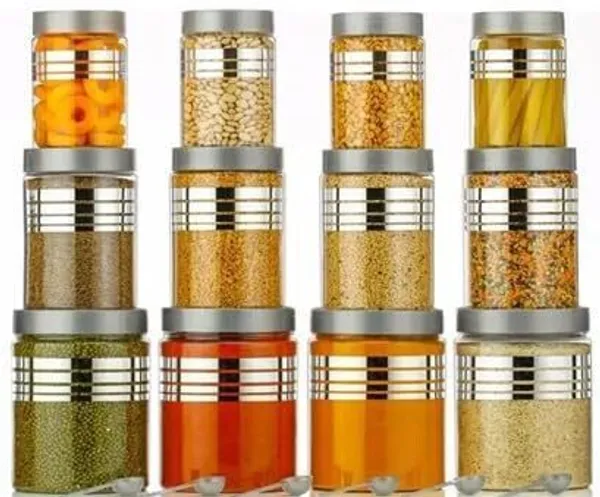 Silver_Plastic_Premium_Grocery_Container_(Pack_Of_12)_(1200_Ml_|_650_Ml_|_350_Ml)