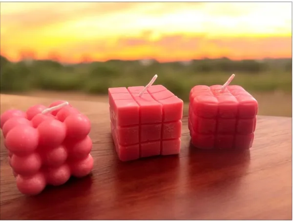 Pink_Soy_Wax_Floral_Bubble_Candle_(Set_Of_4)